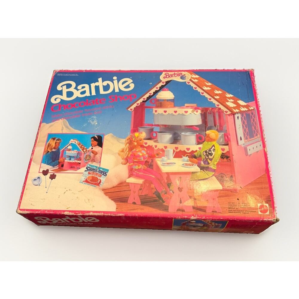 NEW SEALED IN BOX Vintage Barbie Chocolate Shop 1990 Play Set 3814/71 - Picture 2 of 16